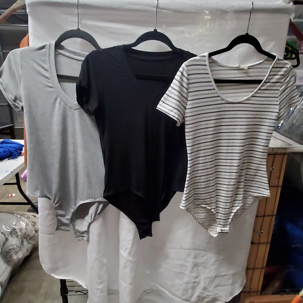 3 (bundle) body suit tops